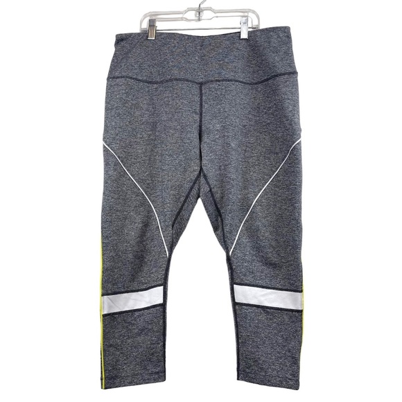 Zella Pants - Zella Womens Cropped Reflective Leggings Size XL